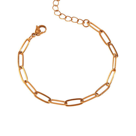 Bracelet | Gold Paperclip Chain