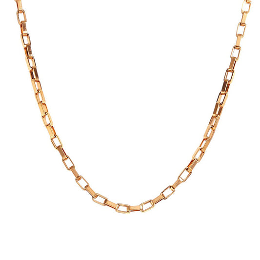 Necklace | Gold Square Link Chain