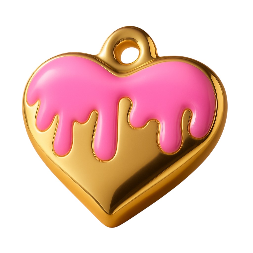 Pink Drip Heart