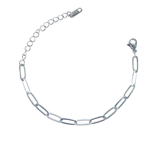 Bracelet | Silver Paperclip Chain