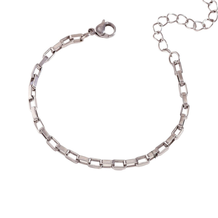 Bracelet | Silver Square Link Chain