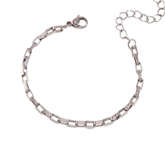 Bracelet | Silver Square Link Chain
