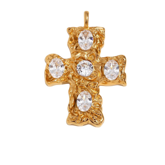 Vintage Large Gold Cross