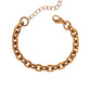 Gold Chunky Chain Necklace & Bracelet Set