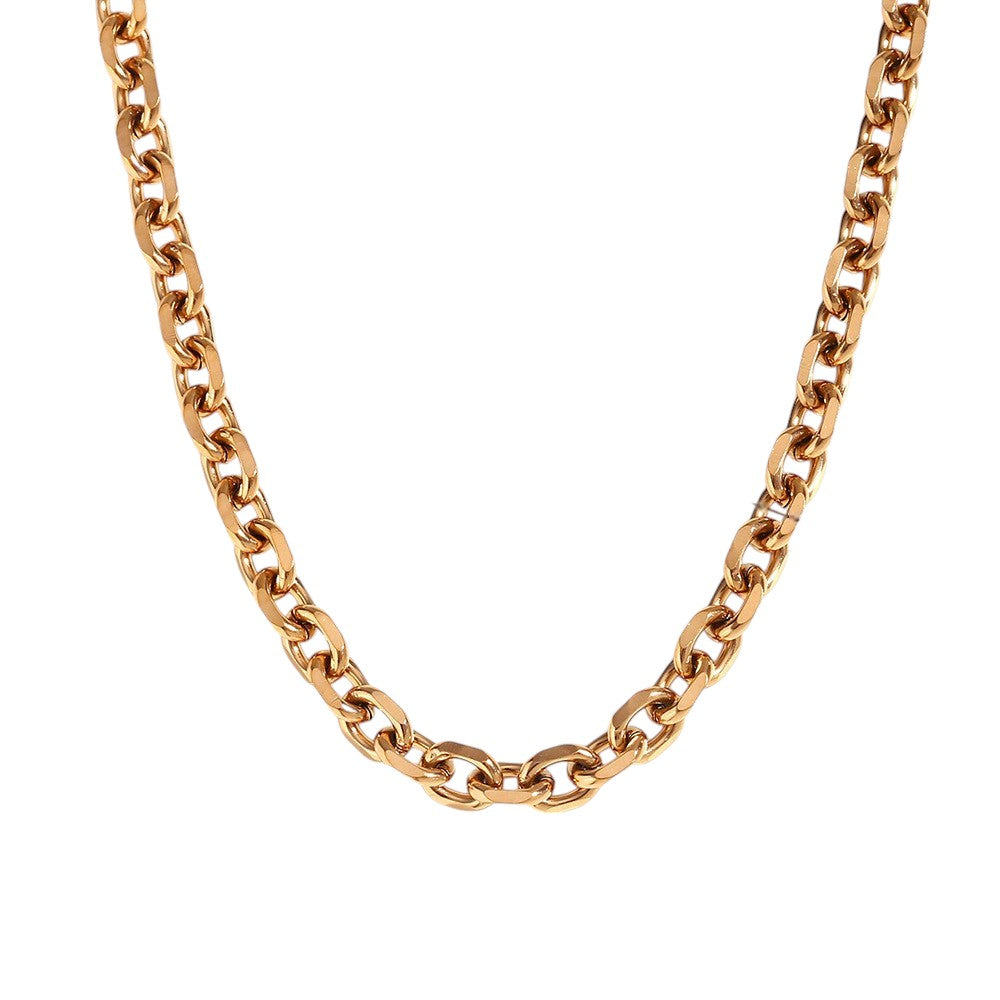 Gold Chunky Chain Necklace & Bracelet Set
