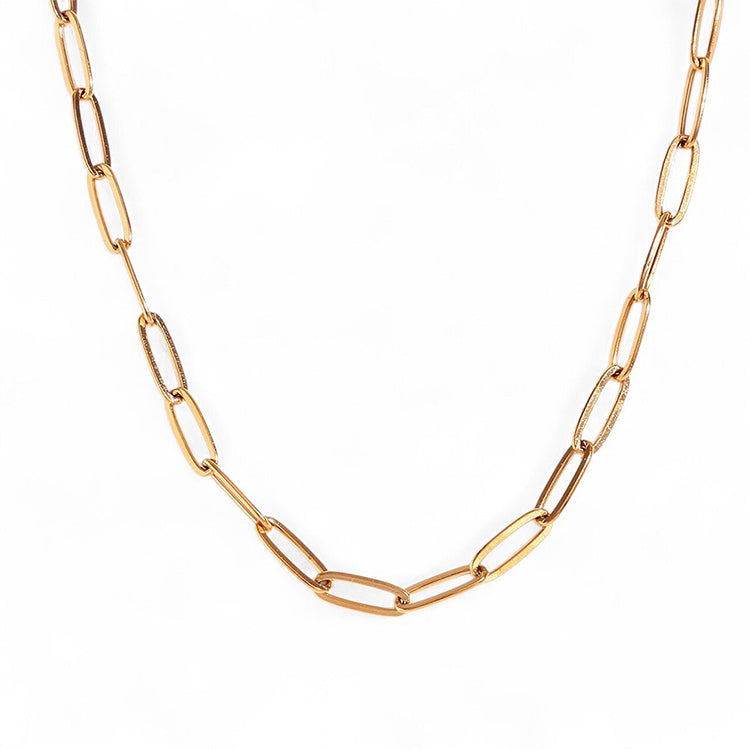 Necklace | Gold Paperclip Chain