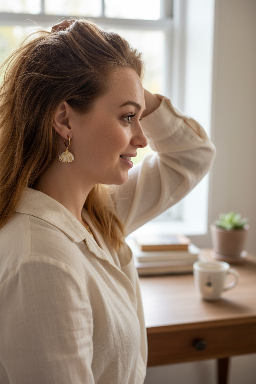 Sirena Huggie Earrings