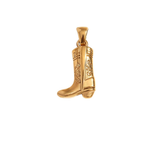 Vintage Cowboy Boot Gold